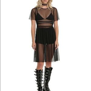 Black Hot Topic mesh dress